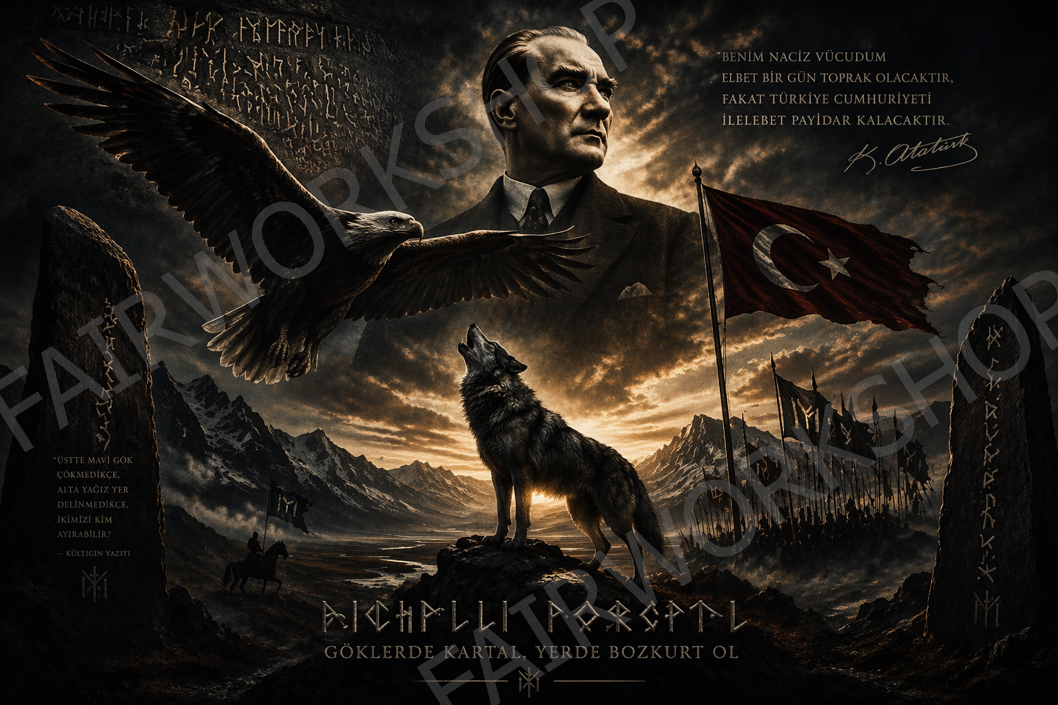 TÜRK Motif wallpaper