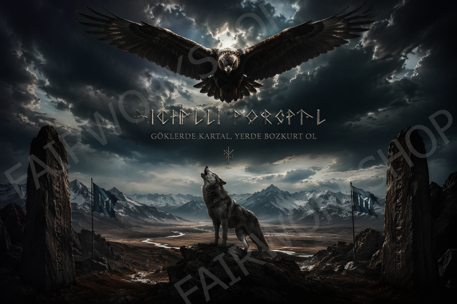 TÜRK Motif wallpaper 2